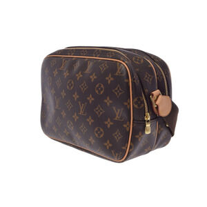 Louis Vuitton Brown Reporter Monogram Crossbody Bag Leather Shoulder